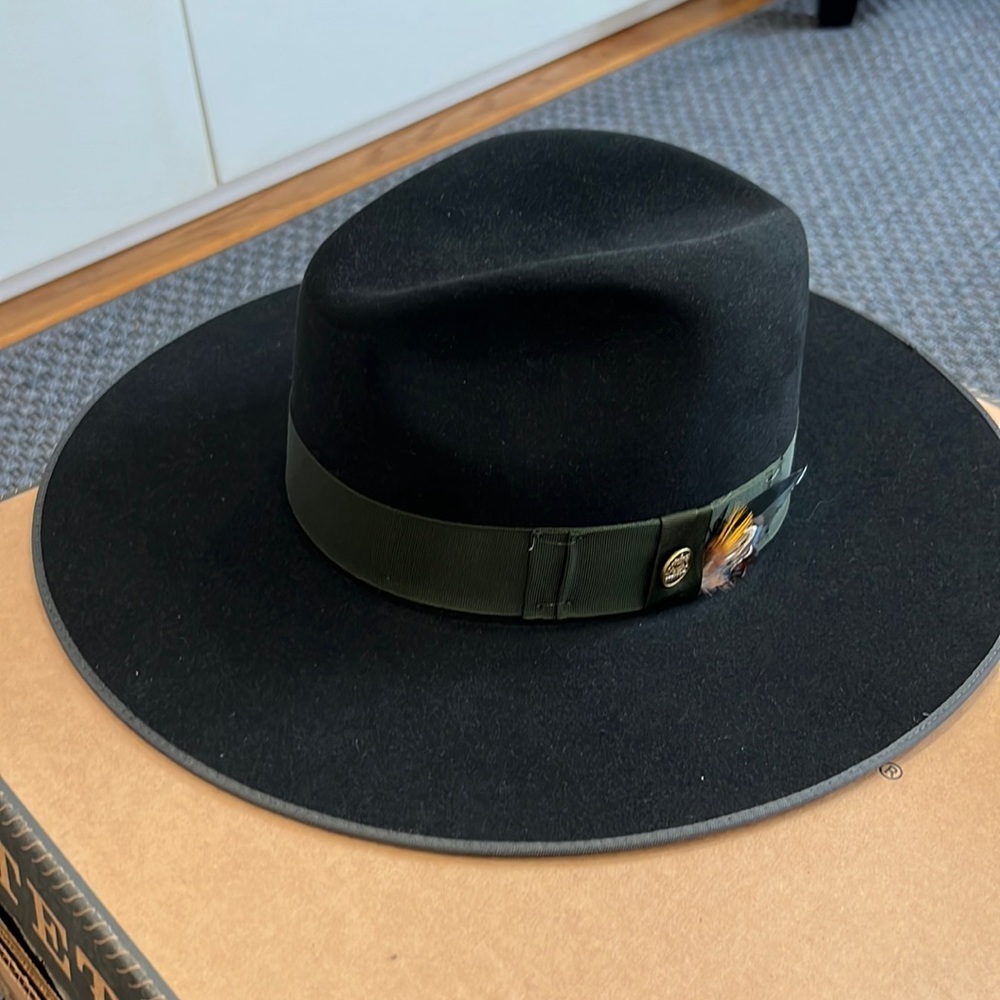Stetson Black Men’s Wool Tri City Hat (Worn Once) and in Excellent Condition